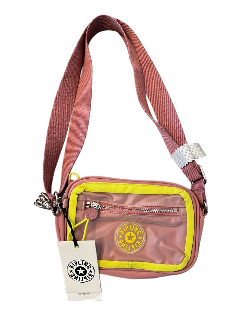 Kipling Enise Small Crossbody Bag in Clear Lavender/Pink NWT